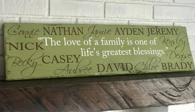 Personalized Stained Or Painted Distressed Hanging Rustic Blended Family Wall Hanging, Sign, Wood Sign - image 1