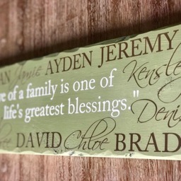 Personalized Stained Or Painted Distressed Hanging Rustic Blended Family Wall Hanging, Sign, Wood Sign - thumbnail 4