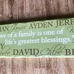 Personalized Stained Or Painted Distressed Hanging Rustic Blended Family Wall Hanging, Sign, Wood Sign - thumbnail 3