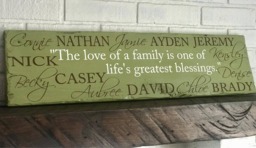 Personalized Stained Or Painted Distressed Hanging Rustic Blended Family Wall Hanging, Sign, Wood Sign - thumbnail 1