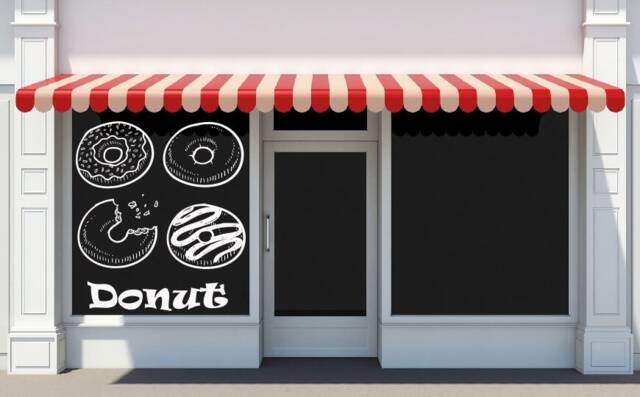 Donut Wall Decal Removable Vinyl Sticker T981 - image 1