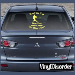 Baseball 01 in Loving Memory Custom Car Or Wall Vinyl Decal Stickers - Ilmbaseball01Et - thumbnail 1