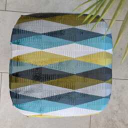 Sherborne Mid Century Newly Upholstered Vintage Footstool Original Beech Legs - thumbnail 4