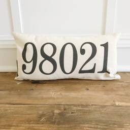 Zipcode Pillow Cover - thumbnail 1