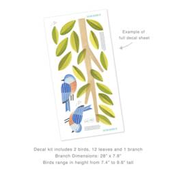Eastern Bluebird - Fabric Wall Decal Feather Mej - thumbnail 4