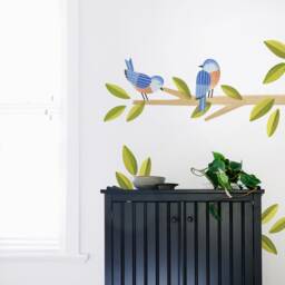 Eastern Bluebird - Fabric Wall Decal Feather Mej - thumbnail 3