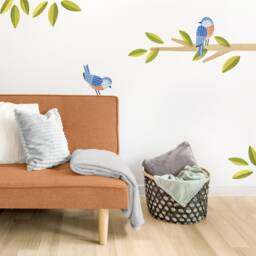 Eastern Bluebird - Fabric Wall Decal Feather Mej - thumbnail 1