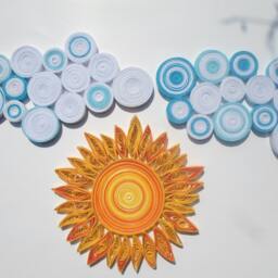 Nursery Children Room Wall Decor Sun Clouds Hangings - thumbnail 3