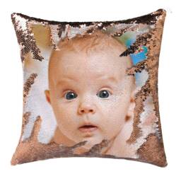 Personalized Sequin Cushion - Lasting Memory Magic Mermaid Photo Reveal Pillow Wedding Gift - thumbnail 3