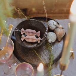 Christmas Candy Paper Decoration/Set 2 Pcs/, Decoration, Ball, Honeycomb Scandi Decoration - thumbnail 3