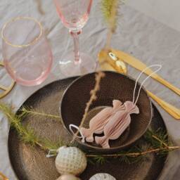 Christmas Candy Paper Decoration/Set 2 Pcs/, Decoration, Ball, Honeycomb Scandi Decoration - thumbnail 2