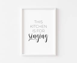Kitchen Prints - This Is For Singing Food Print Wall Art Decor Home - thumbnail 1