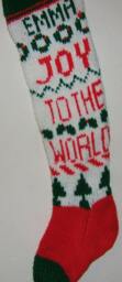 Personalized Hand Knitted Christmas Stocking - thumbnail 1