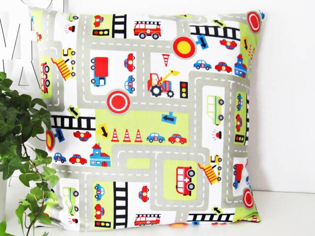 Pillowcase Road Traffic Colorful - image 1