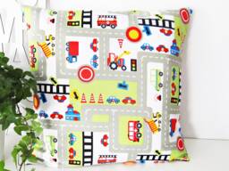 Pillowcase Road Traffic Colorful