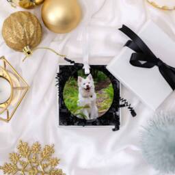 Photo Dog Christmas Tree Bauble Personalised Ornaments For Dogs, Present Stockings For Christmasdog - thumbnail 3