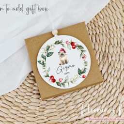 Personalised Pet Christmas Tree Decoration - First Puppy Dog Hanging Ornament Bauble Memorial Keepsake Style0 - thumbnail 2