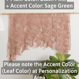 Macrame Curtain, Boho Window Valance, Large Wall, Wedding Backdrop, Gift, Wall Art, Christmas New Home Gift C18 - thumbnail 3
