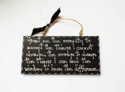 Serenity Prayer Quote Wall Plaque Empowering Accept Inspiring Sign Meaningful Positive Family Friends Gift - thumbnail 1