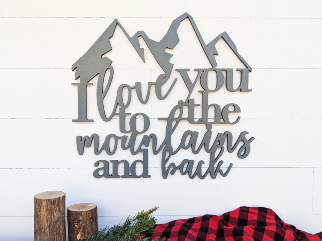 Rustic Mountain Adventure Nursery Wood Sign Outdoor-Themed Wall Art For Baby's Room - image 1