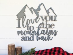 Rustic Mountain Adventure Nursery Wood Sign Outdoor-Themed Wall Art For Baby's Room - thumbnail 1