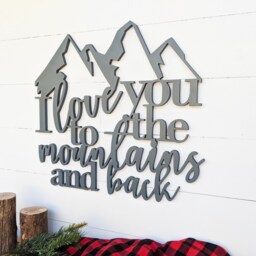Rustic Mountain Adventure Nursery Wood Sign Outdoor-Themed Wall Art For Baby's Room - thumbnail 3
