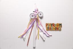 Girl's Easter Candle Bicycle Lambada, Greek Orthodox Gift - thumbnail 1