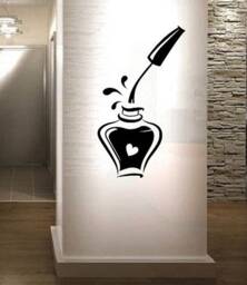 In-Style Decals Wall Vinyl Decal Home Decor Art Sticker Nail Polish Bottle Manicure Salon Shop Removable Mural Unique Design 144 - thumbnail 2