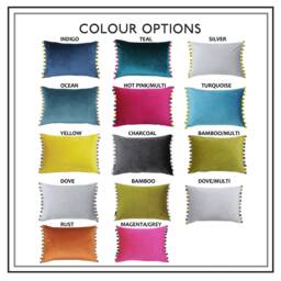 Personalised 21st Birthday Gift Velvet Cushion. Pompom Cushion - thumbnail 3