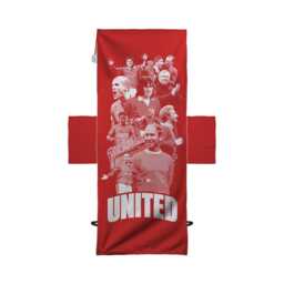 Manchester Reds - Player Montage Red Football Sunbed Towel With Pockets - thumbnail 2