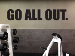 Weight Room Wall Decor, Gym Layout Ideas, Sticker, Go All Out - thumbnail 1