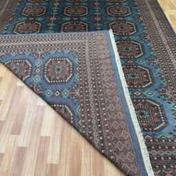 8x12 Gray Color Bokhara Rug - 2.50x3.65 Kids Room Luxury Area Turkish Fine Quality Afghan - thumbnail 4
