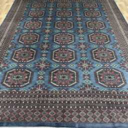 8x12 Gray Color Bokhara Rug - 2.50x3.65 Kids Room Luxury Area Turkish Fine Quality Afghan - thumbnail 2