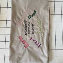 Personalized Grand Children Names Velvet Cushion - thumbnail 3