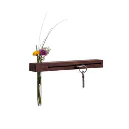 Walnut Key Board With Flower Vase //Key Hook//Various Variants//Gifts For Men//Gifts Women - thumbnail 2