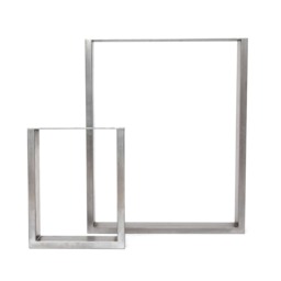 Industrial Table Legs - Square Design Box Section Steel, Various Sizes & Finshes - Pair - thumbnail 2