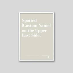 Custom Gossip Girl Print Spotted On The Upper East Side Personalized Poster Xoxo - thumbnail 2
