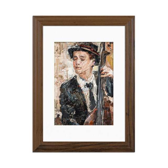 A3 A4 A5 A1 A2 Walnut Picture Frames With Mount - Colourful Trendy Wall Art Photo Frame Gift For Family -Classic Style Poster - image 1