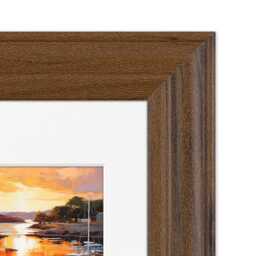 A3 A4 A5 A1 A2 Walnut Picture Frames With Mount - Colourful Trendy Wall Art Photo Frame Gift For Family -Classic Style Poster - thumbnail 3