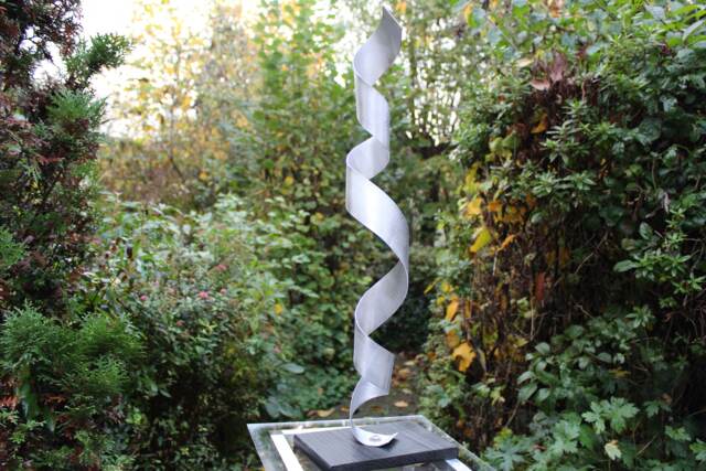 "Modern Large Abstract Aluminum Metal Sculpture Art Unique ""Doo" - image 1