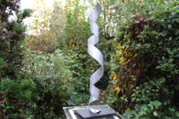 "Modern Large Abstract Aluminum Metal Sculpture Art Unique ""Doo" - thumbnail 1