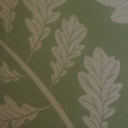 Oak Leaves Lampshade Pale Green Leaf Design Handmade Cotton Fabric Drum Lamp Shade Table Floor Or Ceiling Pendant Lighting Various Sizes - thumbnail 4