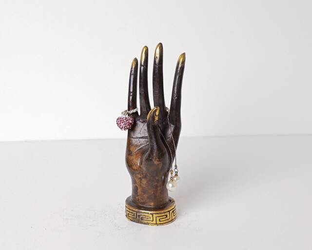 Bronze Hand Jewelry Holder, 6 - image 1