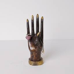 Bronze Hand Jewelry Holder, 6 - thumbnail 3