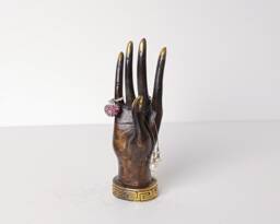 Bronze Hand Jewelry Holder, 6 - thumbnail 1