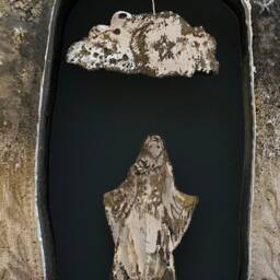 Morgan Le Fay Opera Shrine, Reclaimed Timber, Stamped Aluminum - thumbnail 3