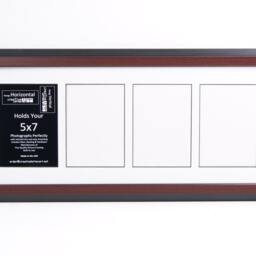 5x7 Multiple 3 4 5 6 7 8 9 10 Opening Mahogany Picture Frame With Matting, Multi Photo Collage - thumbnail 2