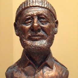 steve Zissou Life Aquatic Bill Murray Bronze Bust Original Sculpt Gift - thumbnail 2