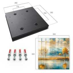Autumn Harmony Wall Mounted Key Cabinet, Yellow Box For Home, Painterly Landscapes, Lovers Of Nature & Peace - thumbnail 4