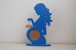 Personalised Baby Frame Ultrasound With Name Gender Reveal Paint Sonogram Shower Picture Pregnant Wood Photo - thumbnail 1